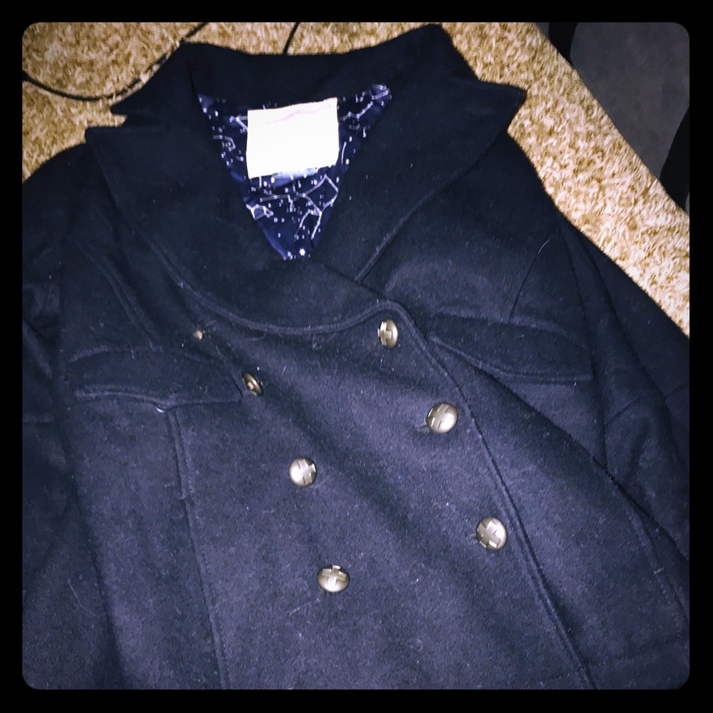 Cartonnier pea coat Anthropology